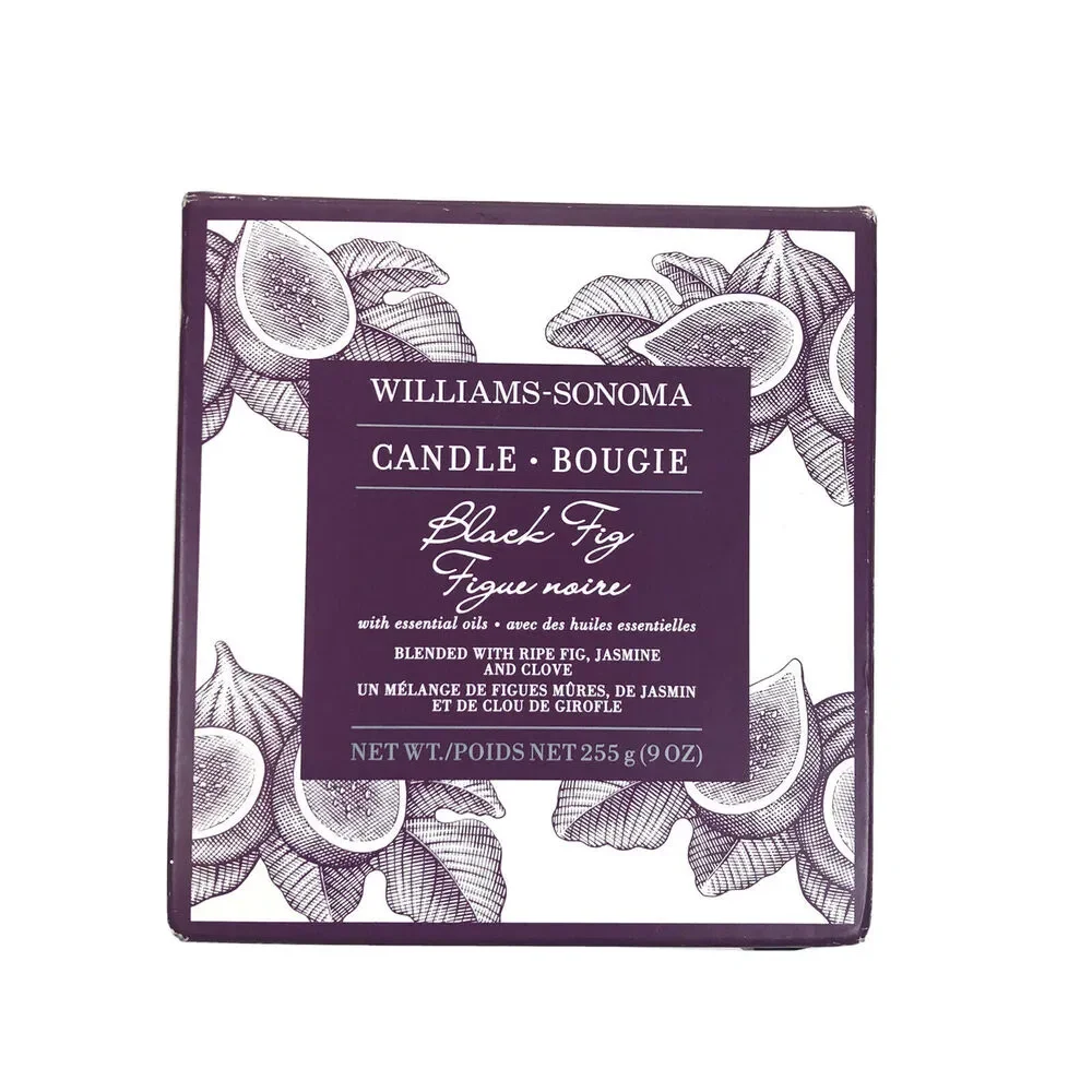 Williams Sonoma Black Fig Bougie Essential Oils Candle 50 Hours